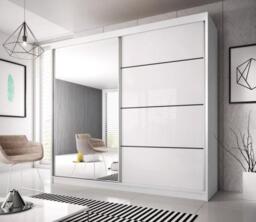 Multi 35 Sliding Door Wardrobe 203cm - Black Matt 203cm - thumbnail 3