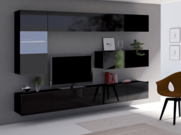"Calabrini 4 Entertainment Unit For TVs Up To 42"" - White Gloss 250cm" - thumbnail 2
