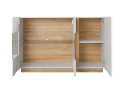 Arco Display Cabinet 139cm - White 138cm - thumbnail 2