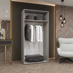 Parma I Hinged Door Wardrobe 100cm - Oak Walnut 100cm - thumbnail 5