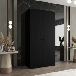 Parma I Hinged Door Wardrobe 100cm - Oak Walnut 100cm - thumbnail 7
