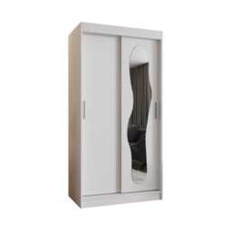 Ultra Sliding Door Wardrobe 100cm - Black 100cm - thumbnail 5