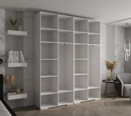 Inova II Hinged Door Wardrobe 200cm - Black 200cm - thumbnail 8
