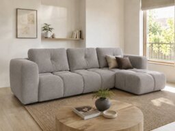Corner Sofa Bed Modi III - Beige 336cm Left - thumbnail 4