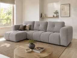 Corner Sofa Bed Modi III - Beige 336cm Left - thumbnail 3