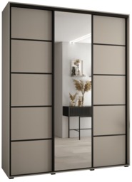 Dakota V Sliding Door Wardrobe 200cm - Cashmere 200cm - thumbnail 2
