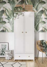 Story SO-01 Hinged Wardrobe 85cm - White Matt 85cm - thumbnail 4