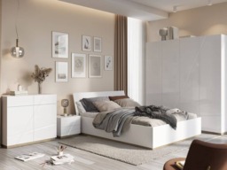 Futura FU-12 Sliding Door Wardrobe 200cm - White Gloss 200cm - thumbnail 6