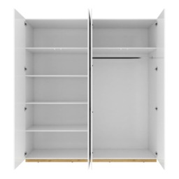 Futura FU-12 Sliding Door Wardrobe 200cm - White Gloss 200cm - thumbnail 4
