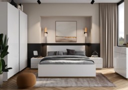 Futura FU-12 Sliding Door Wardrobe 200cm - White Gloss 200cm - thumbnail 7