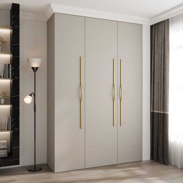 Como II Hinged Door Wardrobe 160cm - Cashmere 160cm - image 1