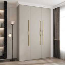 Como II Hinged Door Wardrobe 160cm - Cashmere 160cm - thumbnail 1