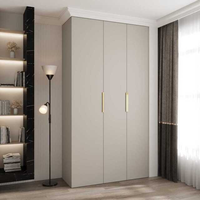 Como IV Hinged Door Wardrobe 130cm - Cashmere 130cm - image 1