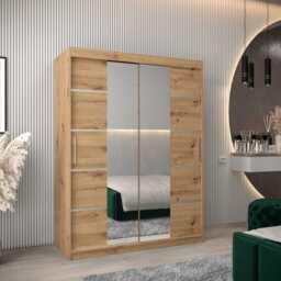 Verona 04 Sliding Door Wardrobe 150cm - Black 150cm - thumbnail 6
