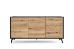 Diamond Large Sideboard Cabinet 154cm - Oak Evoke 154cm - thumbnail 3