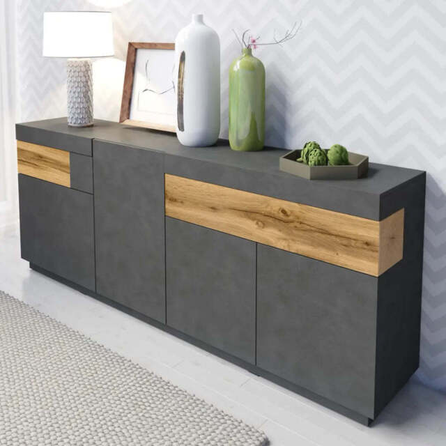 Silke 25 Sideboard Cabinet 219cm - Matera / Wotan Oak 219cm - image 1
