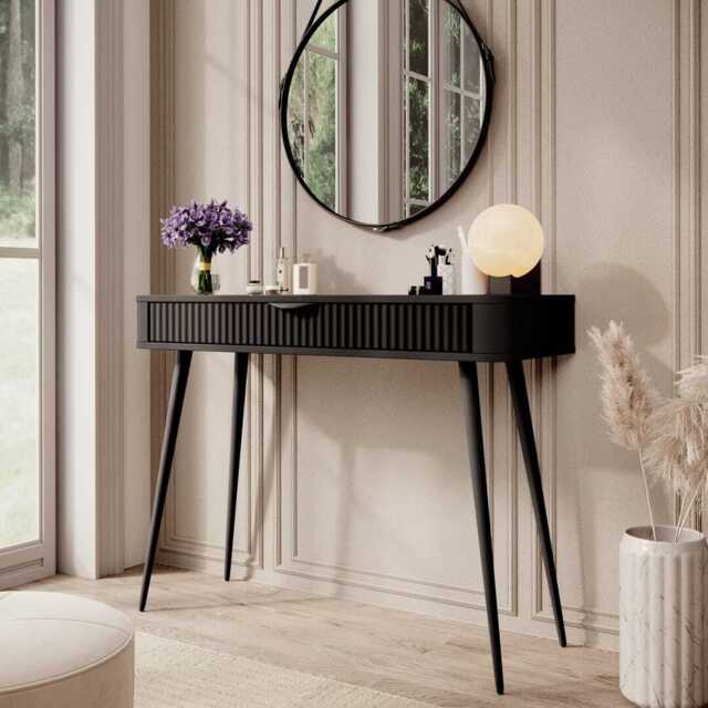 Lante Dressing Table 100cm - Black 100cm - image 1
