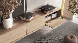 Frida 38 Floating TV Cabinet 180cm - Light Oak 180cm - thumbnail 8