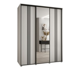 Cannes VII Sliding Door Wardrobe 200cm - Black 200cm - thumbnail 6