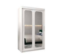 Uppsala T3 Sliding Door Wardrobe 120cm - White 120cm - thumbnail 7