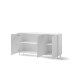 Mila MA-03 Sideboard Cabinet 151cm - White 151cm - thumbnail 2