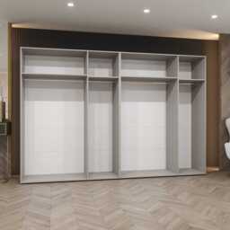 Alicante II Hinged Door Wardrobe 300cm - Oak Walnut 300cm - thumbnail 4