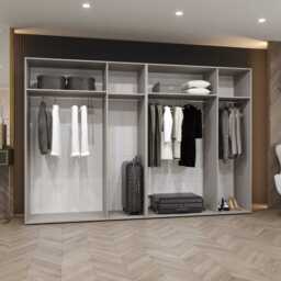 Alicante II Hinged Door Wardrobe 300cm - Oak Walnut 300cm - thumbnail 5