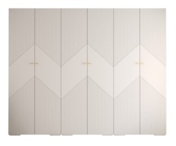Manhattan II Hinged Door Wardrobe 300cm - Black 300cm - thumbnail 3