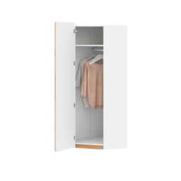 Lorento L14 Corner Wardrobe 71cm - White Matt 71cm - thumbnail 3