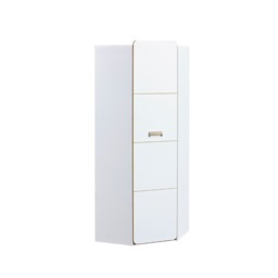 Lorento L14 Corner Wardrobe 71cm - White Matt 71cm