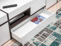 Cross TV Cabinet 150cm - White 150cm - thumbnail 6