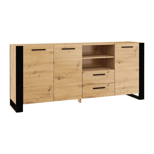 Nuka Sideboard Cabinet 197cm - Oak Artisan 197cm - image 1