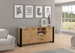 Nuka Sideboard Cabinet 197cm - Oak Artisan 197cm - thumbnail 3