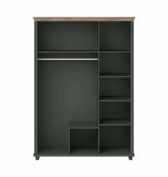 Evora 19 Hinged Wardrobe 154cm - Green 154cm - thumbnail 5