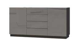 Helio 26 Sideboard Cabinet 160cm - Grey Glass 160cm