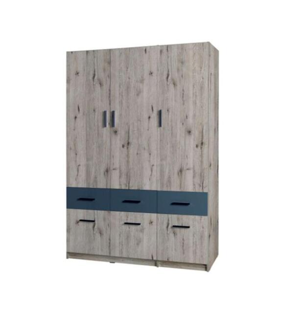Snow 04 Hinged Wardrobe 136cm - Oak Wellington 136cm - image 1