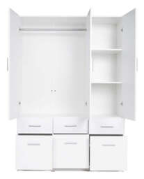 Snow 04 Hinged Wardrobe 136cm - Oak Wellington 136cm - thumbnail 3