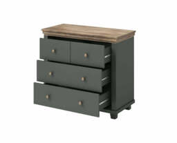 Evora 27 Chest of Drawers 90cm - Green 90cm - thumbnail 3