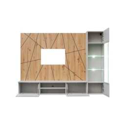 "Xavi G Entertainment Unit For TVs Up To 70"" - Pearl Grey 200cm" - thumbnail 3