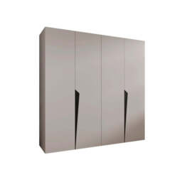 Piano I Hinged Door Wardrobe 200cm - Black 200cm - thumbnail 4