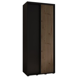 Sapporo I Sliding Door Wardrobe 120cm - Black 120cm - thumbnail 2
