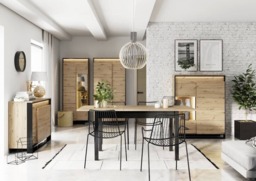 Quant QA-08 Sideboard Cabinet 130cm - Oak Artisan 130cm - thumbnail 5
