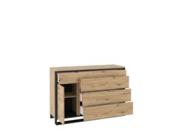 Quant QA-08 Sideboard Cabinet 130cm - Oak Artisan 130cm - thumbnail 3