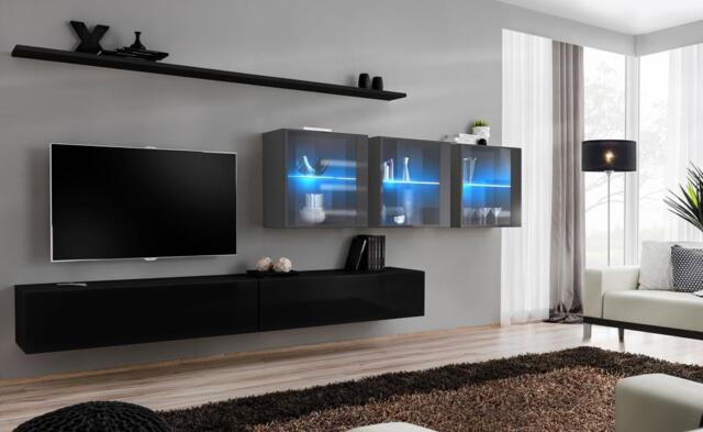 "Switch XVII Entertainment Unit For TVs Up To 49"" - Black 330cm Graphite" - image 1
