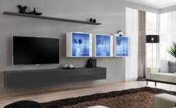 "Switch XVII Entertainment Unit For TVs Up To 49"" - Black 330cm Graphite" - thumbnail 8