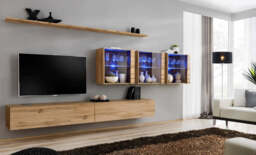 "Switch XVII Entertainment Unit For TVs Up To 49"" - Black 330cm Graphite" - thumbnail 5