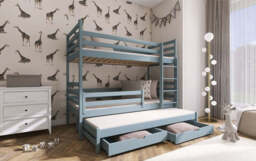 Luke Bunk Bed with Trundle and Storage - White Without Mattresses - thumbnail 8