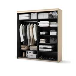 Trend TS-01 Sliding Door Wardrobe 200cm - Beige 200cm - thumbnail 3