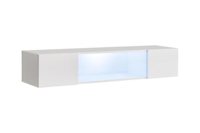 Fly 52 Display Cabinet 160cm - White Gloss 160cm - image 1