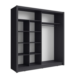 Baku 10 Sliding Door Wardrobe 155cm - White 155cm - thumbnail 4